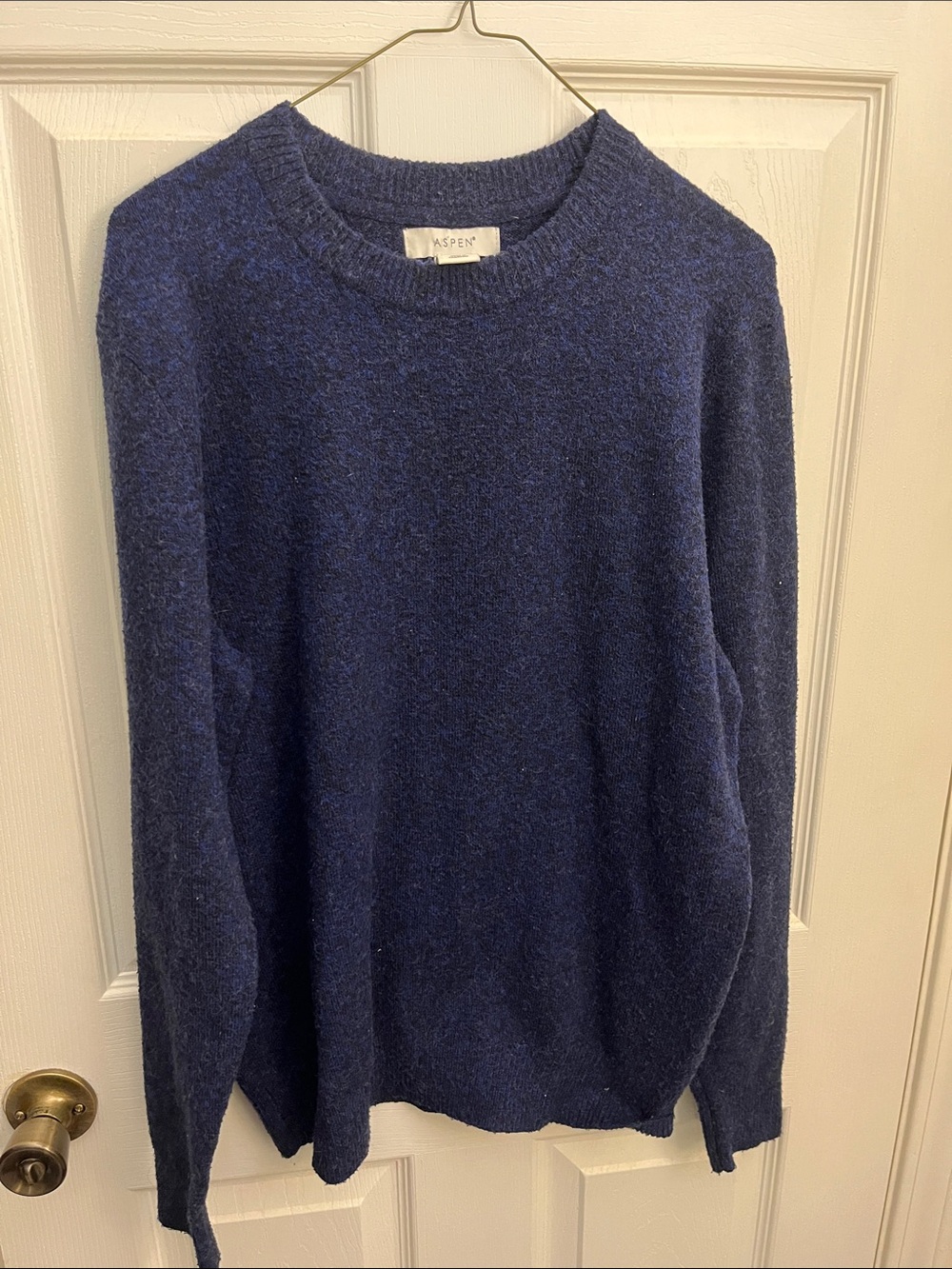 Aspen Men's Crewneck Sweater in Navy